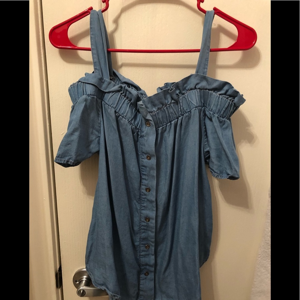 Cute blue jean blouse